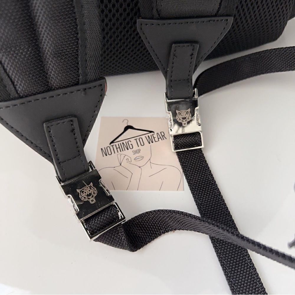 PHILIPP PLEIN SPORT Backpack Grey Black Designer - Picture 7 of 11